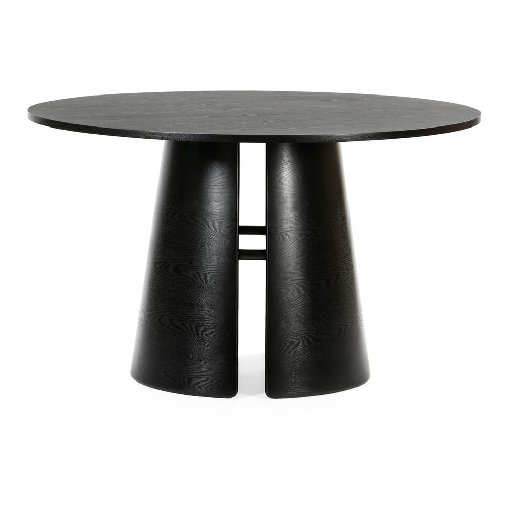 Čierny okrúhly jedálenský stôl Teulat Cep ø 137 cm