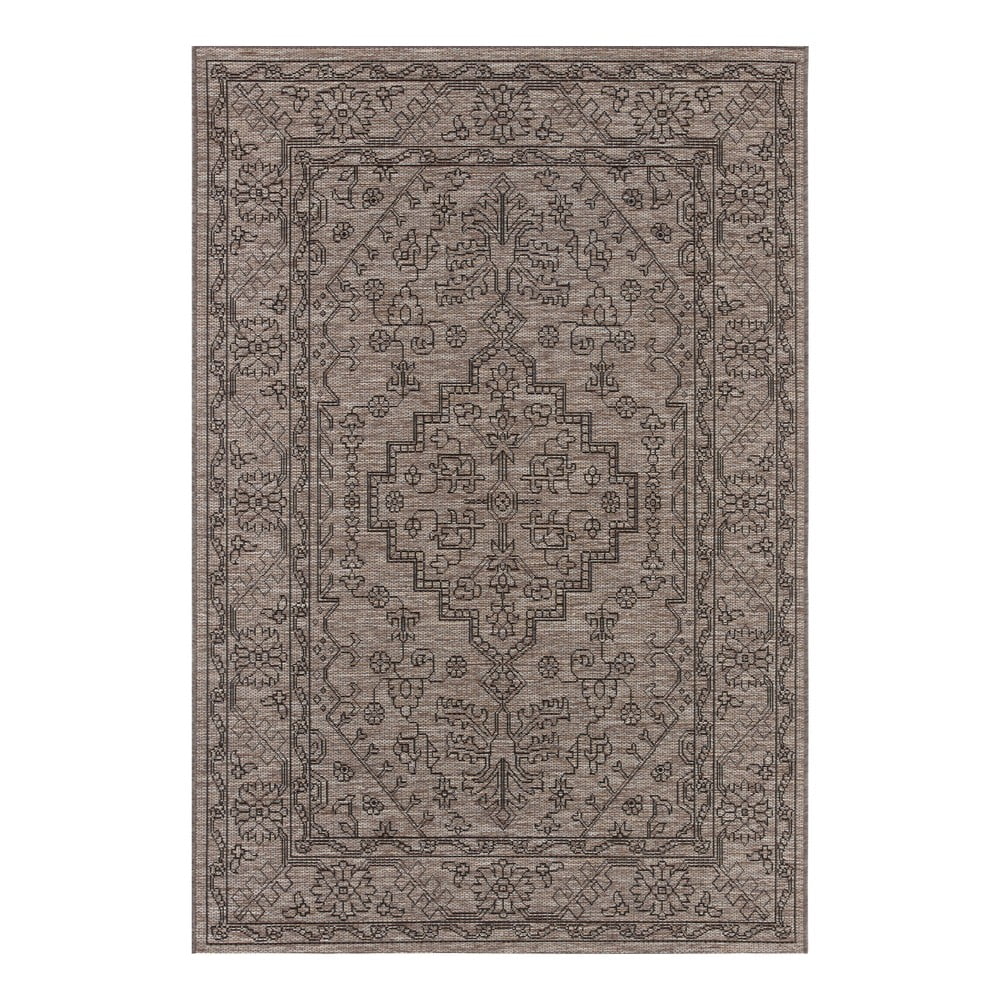 Sivohnedý vonkajší koberec NORTHRUGS Tyros 200 x 290 cm