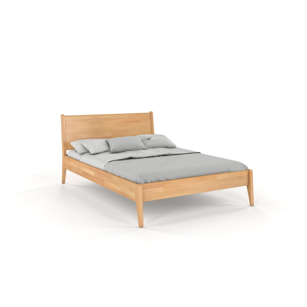 Dvojlôžková posteľ z bukového dreva Skandica Visby Radom 160 x 200 cm