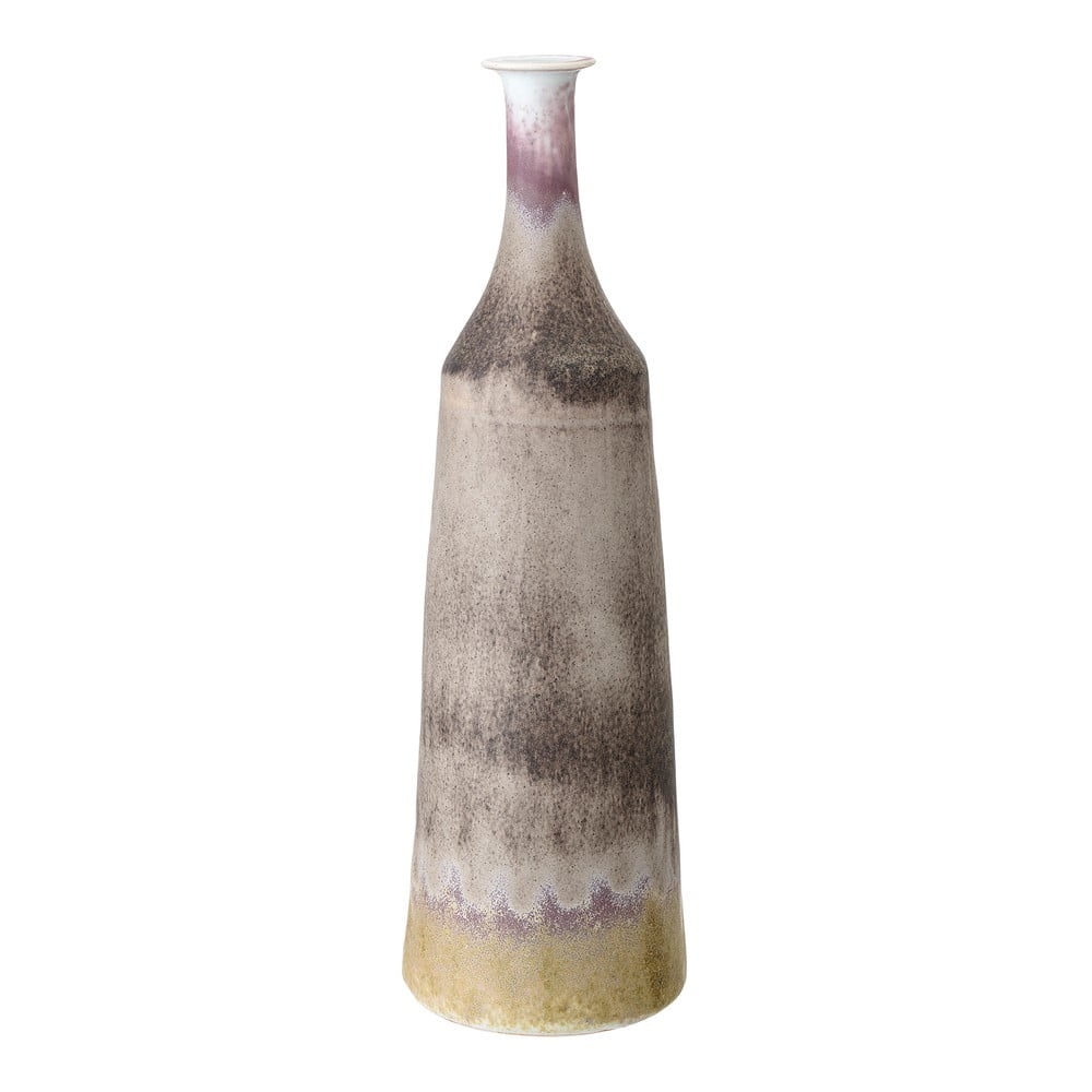Sivá kameninová váza Bloomingville Rille výška 40 cm