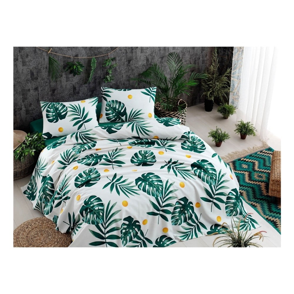 Ľahká prešívaná prikrývka cez posteľ Ramido Jungle 140 × 200 cm