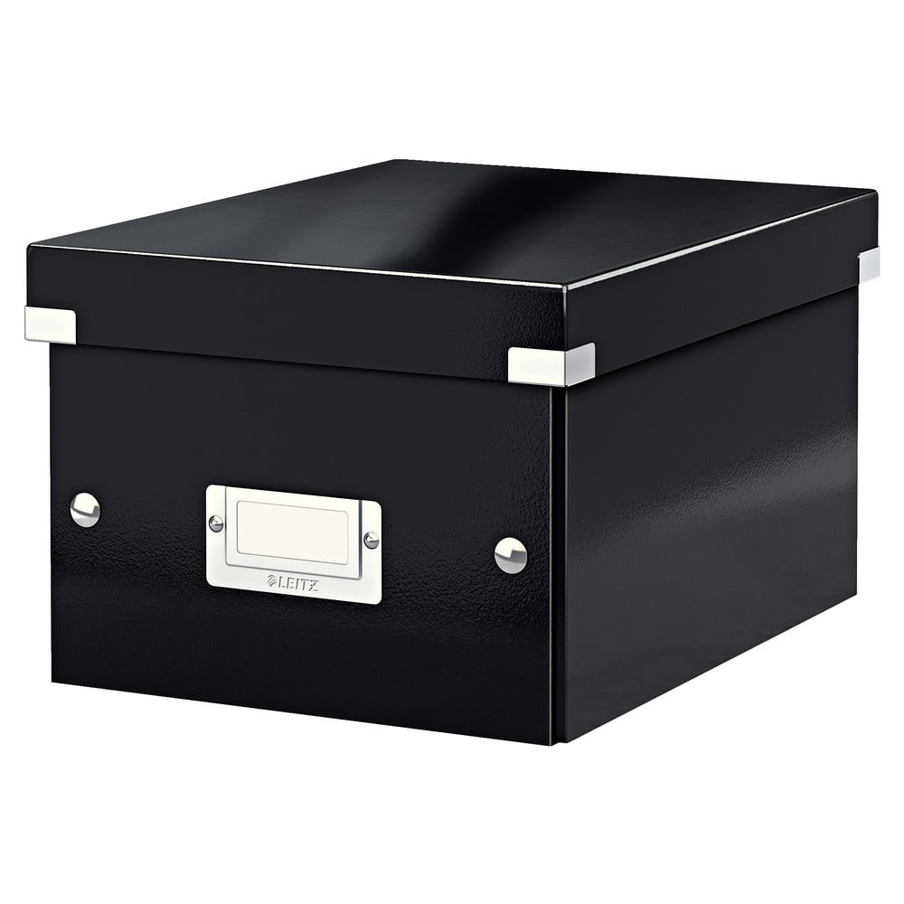 Čierna úložná škatuľa Leitz Universal dĺžka 28 cm
