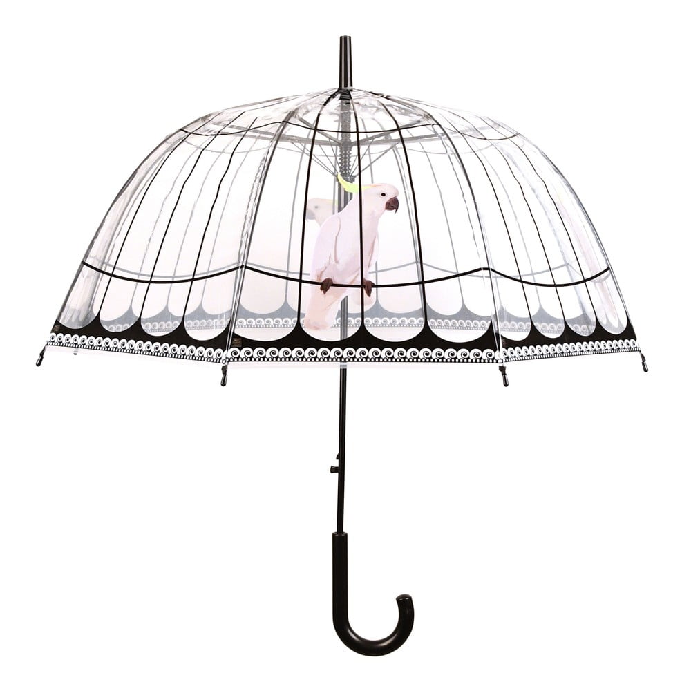 Transparentný dáždnik odolný proti vetru Esschert Design ⌀ 81 cm
