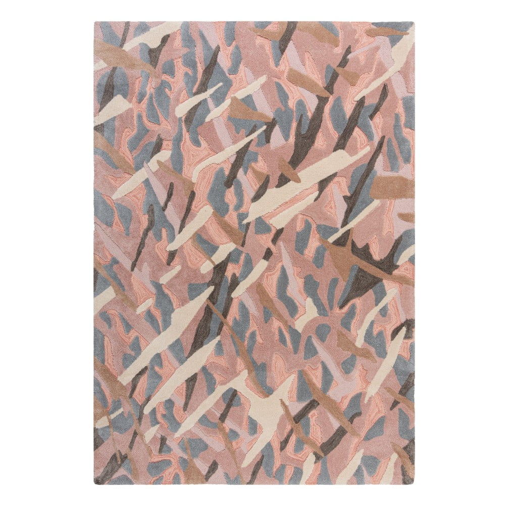 Sivo-ružový koberec Flair Rugs Bark 160 x 230 cm