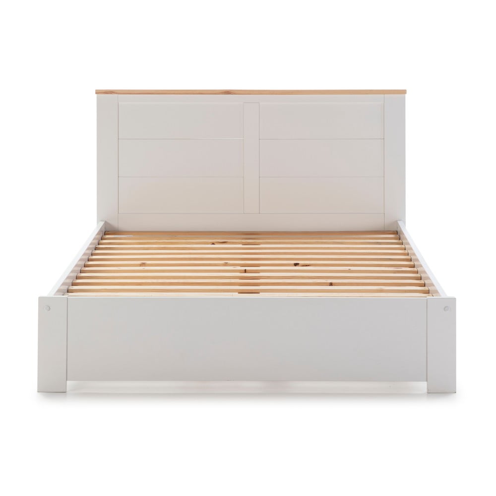 Biela dvojlôžková posteľ Marckeric Akira 160 x 200 cm