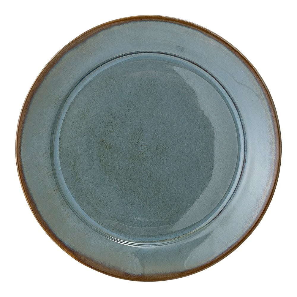 Zelený kameninový tanier Bloomingville Pixie ø 28 cm