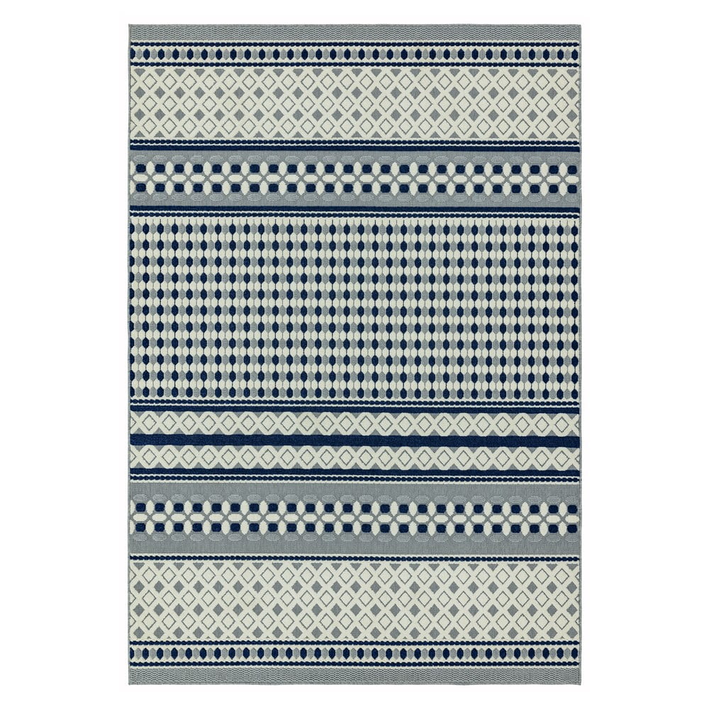 Modro-biely koberec Asiatic Carpets Antibes Geometric 160 x 230 cm