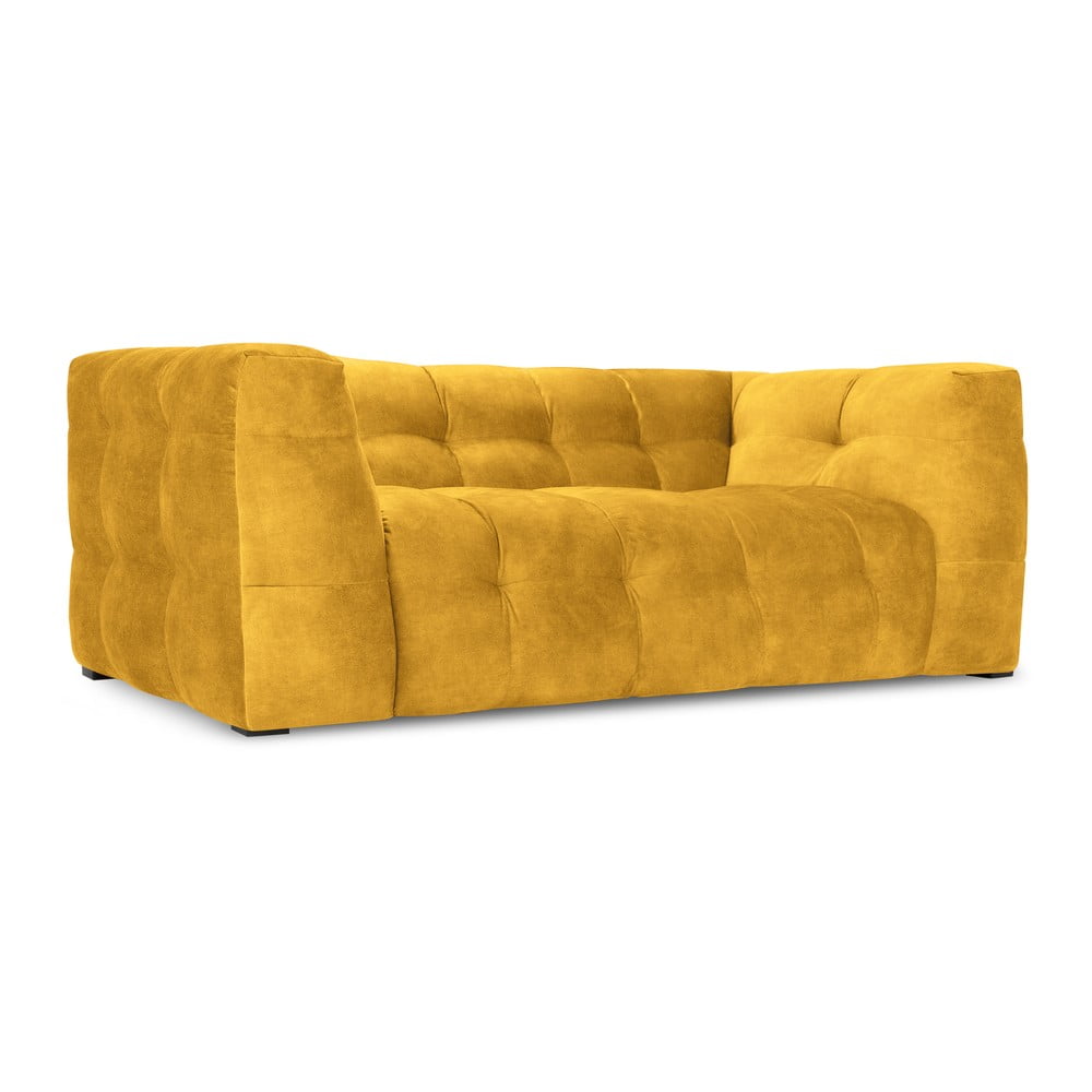 Žltá zamatová pohovka Windsor  Co Sofas Vesta 208 cm