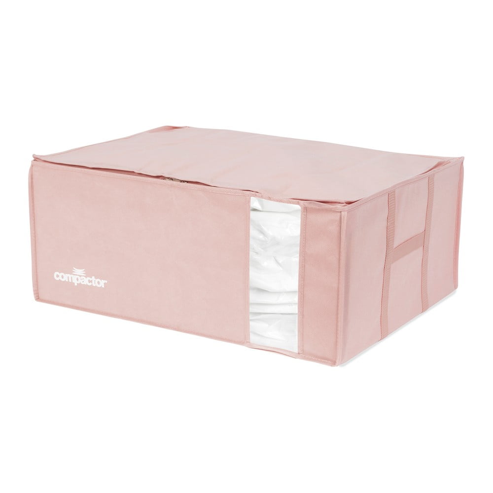 Ružový úložný box na oblečenie Compactor XXL Pink Edition 3D Vacuum Bag 210 l