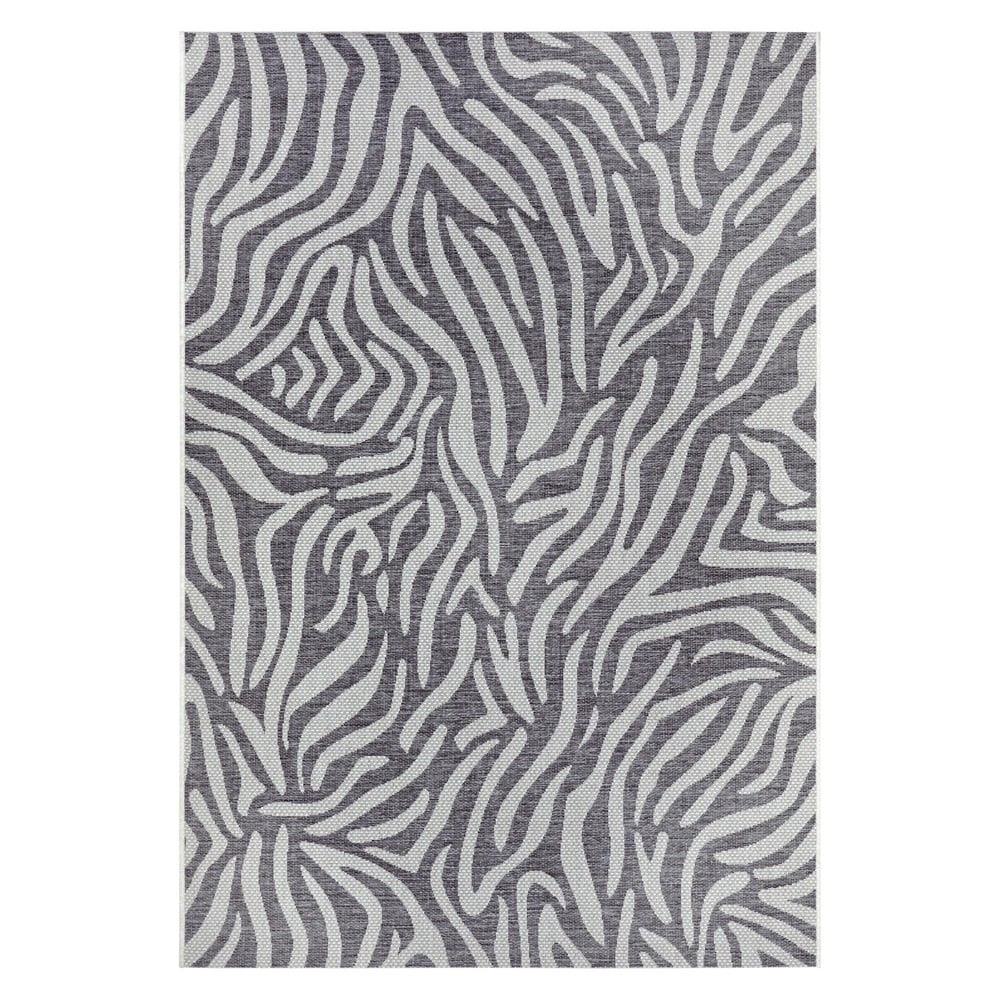 Sivo-béžový vonkajší koberec NORTHRUGS Cebra 200 x 290 cm