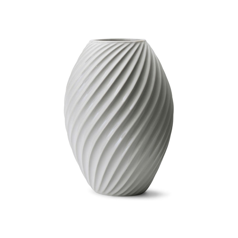Biela porcelánová váza Morsø River výška 26 cm