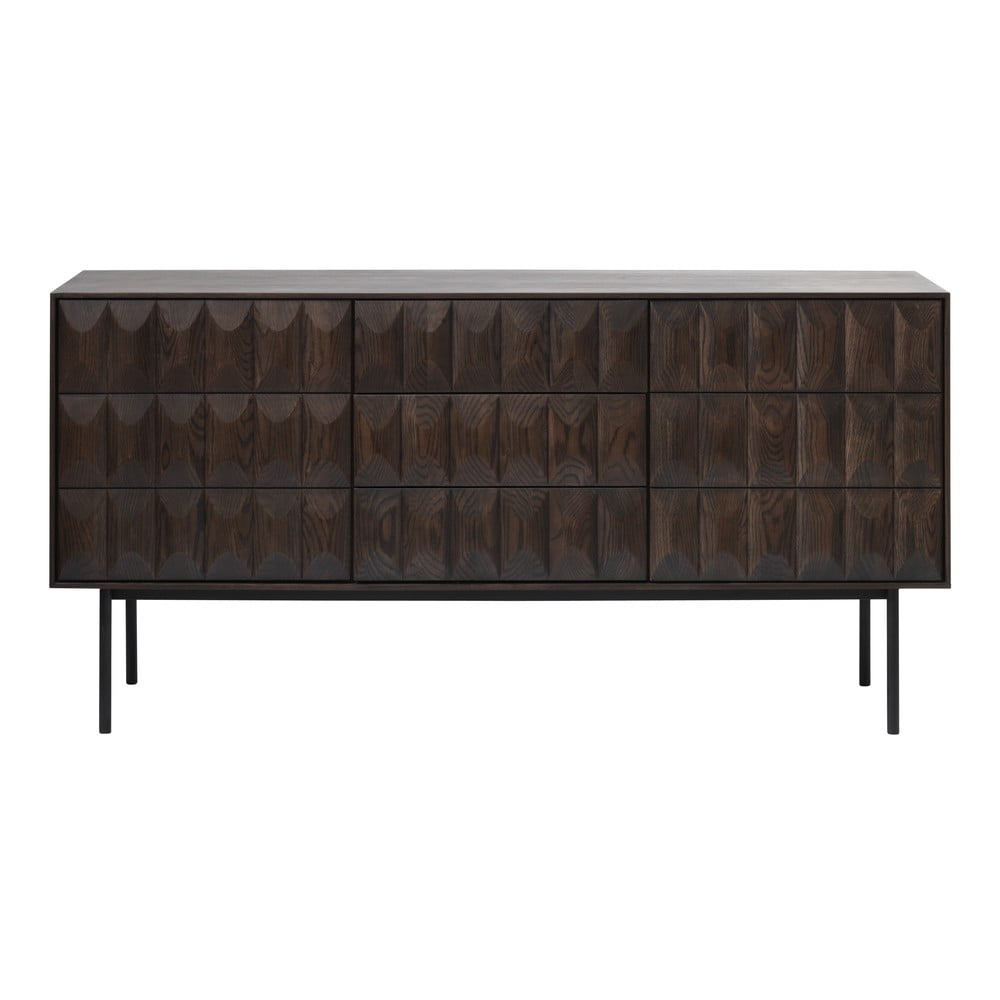 Hnedá komoda Unique Furniture Latina dĺžka 160 cm