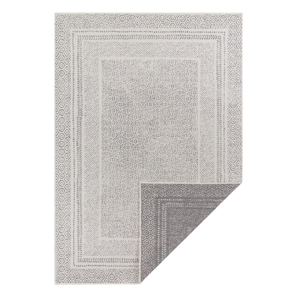 Sivo-biely vonkajší koberec Ragami Berlin 160 x 230 cm