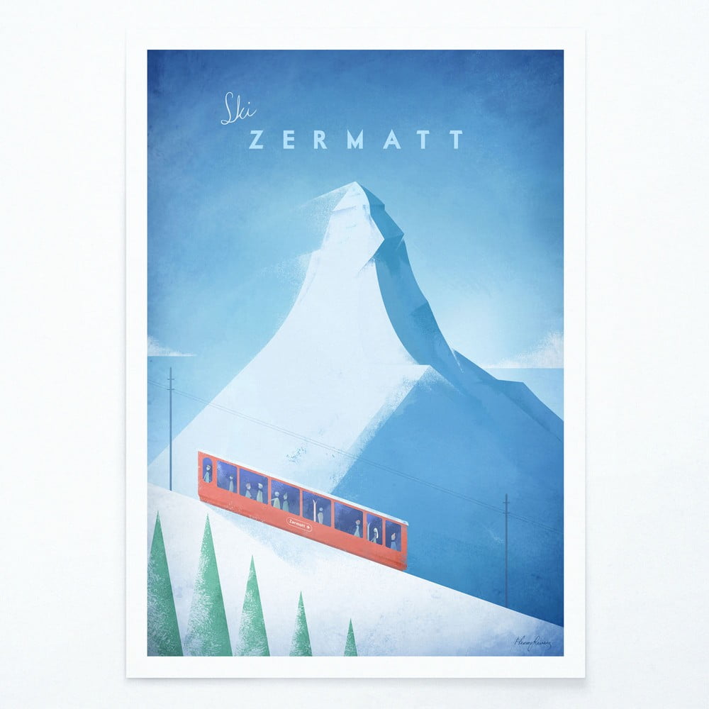 Plagát Travelposter Zermatt A3