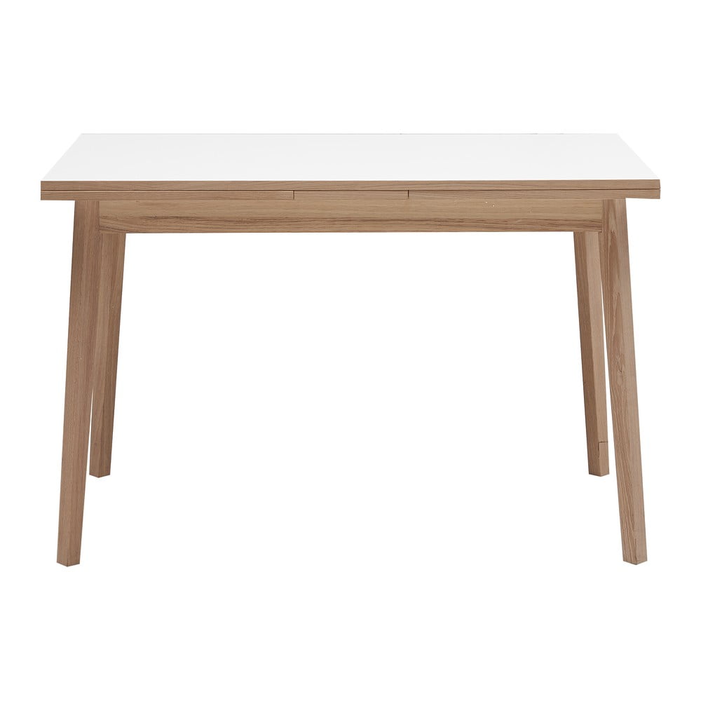 Rozkladací jedálenský stôl s bielou doskou Hammel Single 120 x 80 cm