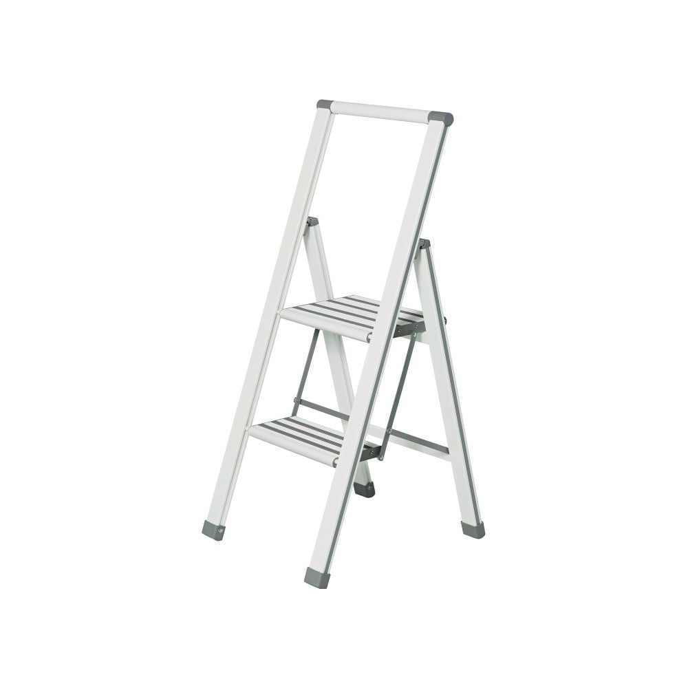Biele skladacie schodíky Wenko Ladder Alu 101 cm