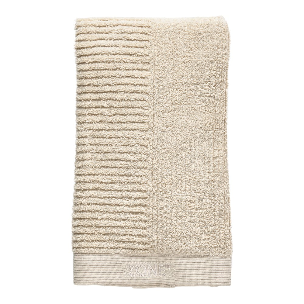 Béžový bavlnený uterák Zone Classic 100 x 50 cm