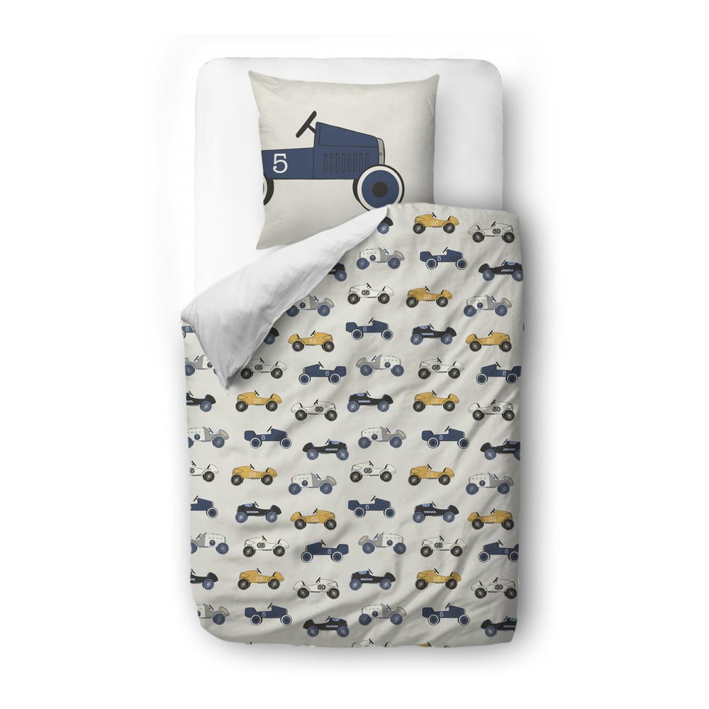 Detská posteľná bielizeň z bavlneného saténu Butter Kings Ralley 140 x 200 cm