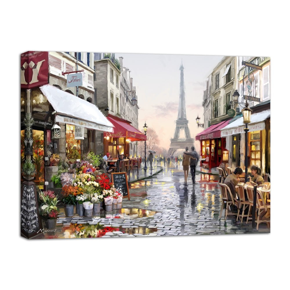 Obraz Styler Canvas Watercolor Paris I 75 × 100 cm