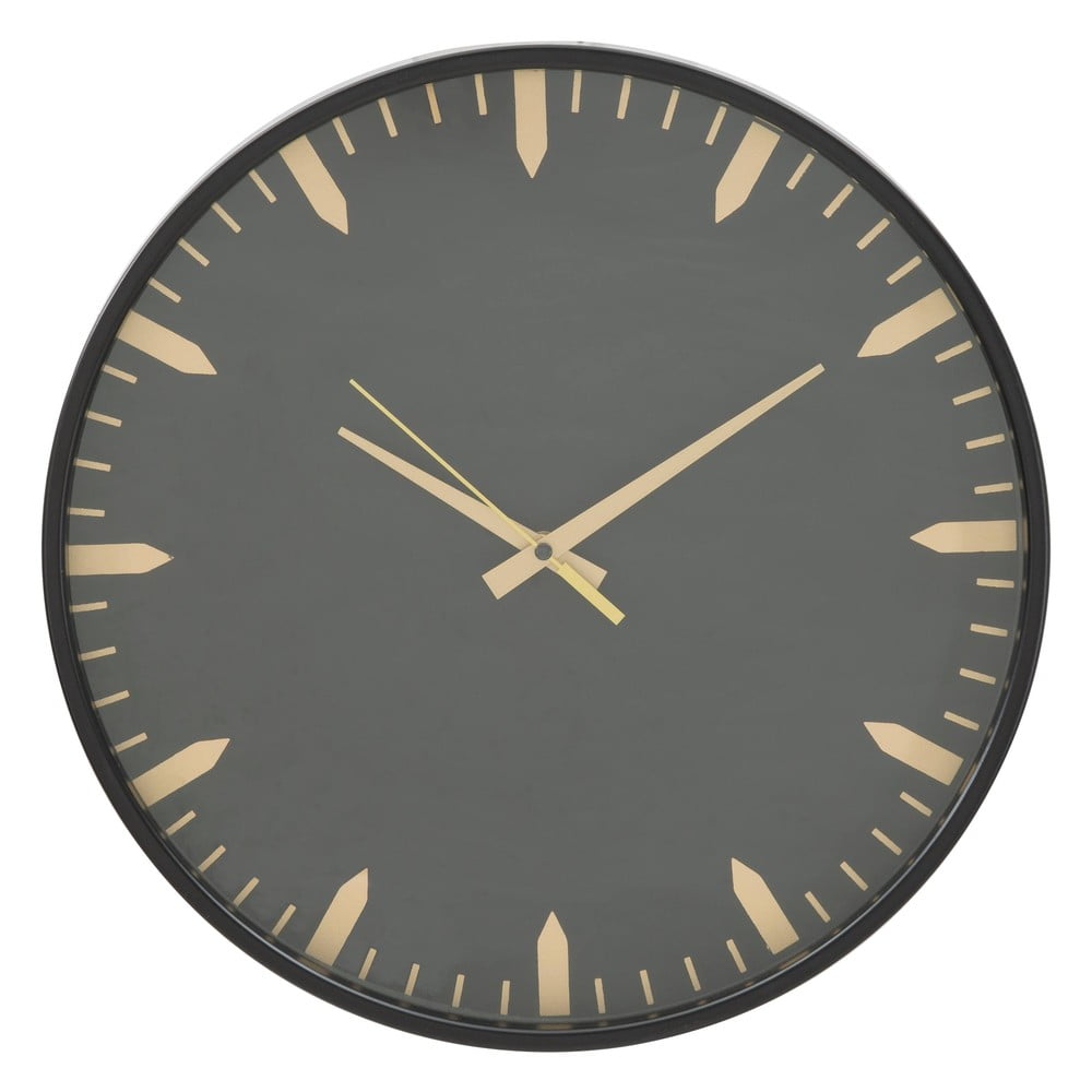 Sivé nástenné hodiny Mauro Ferretti Elegant ø 40 cm