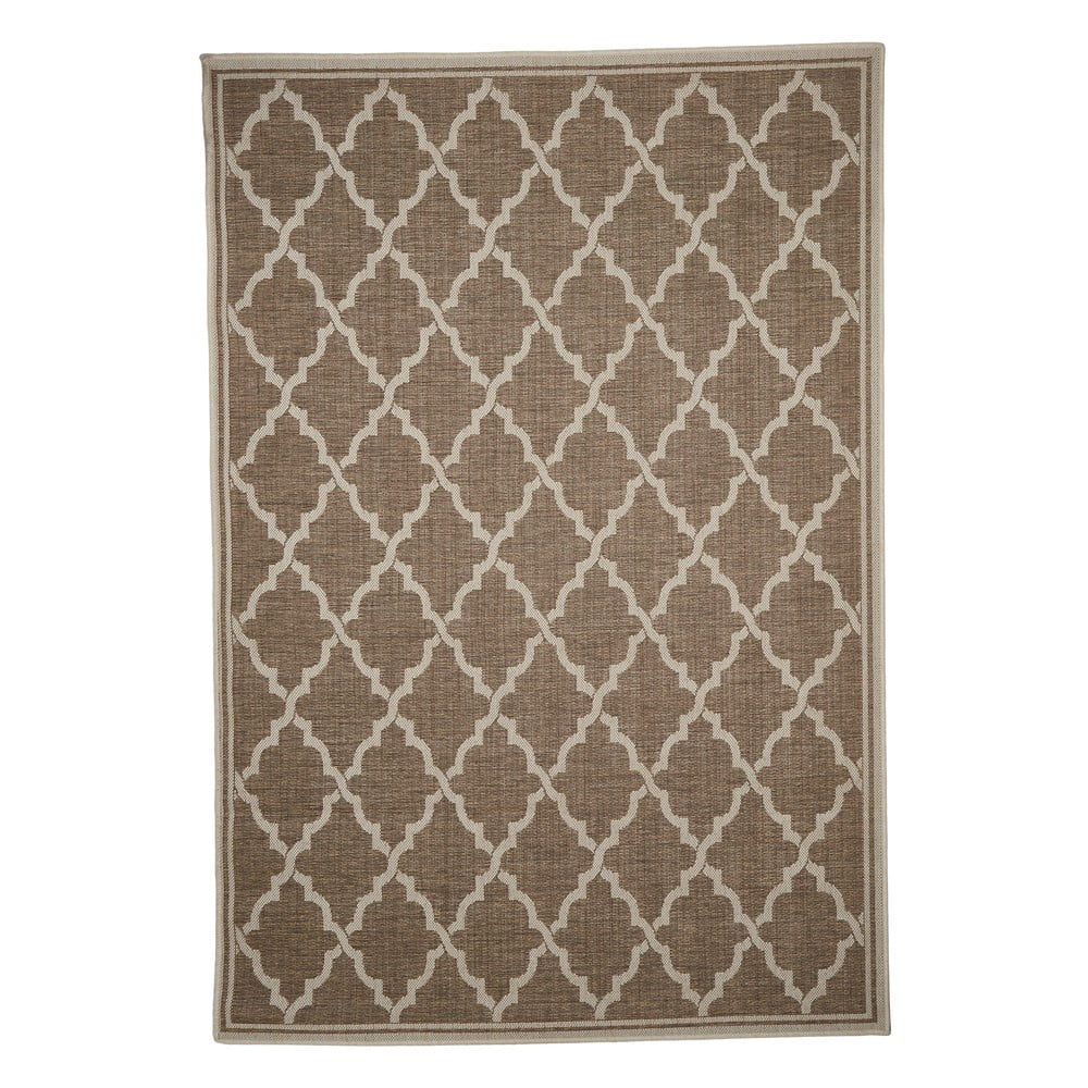 Hnedý vonkajší koberec Floorita Intreccio Natural 160 x 230 cm