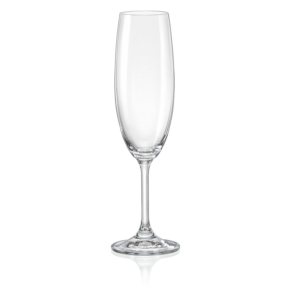 Súprava 6 pohárov na šampanské Crystalex Lara 220 ml