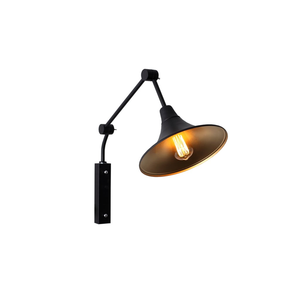 Čierna nástenná lampa Custom Form Miller ø 25 cm
