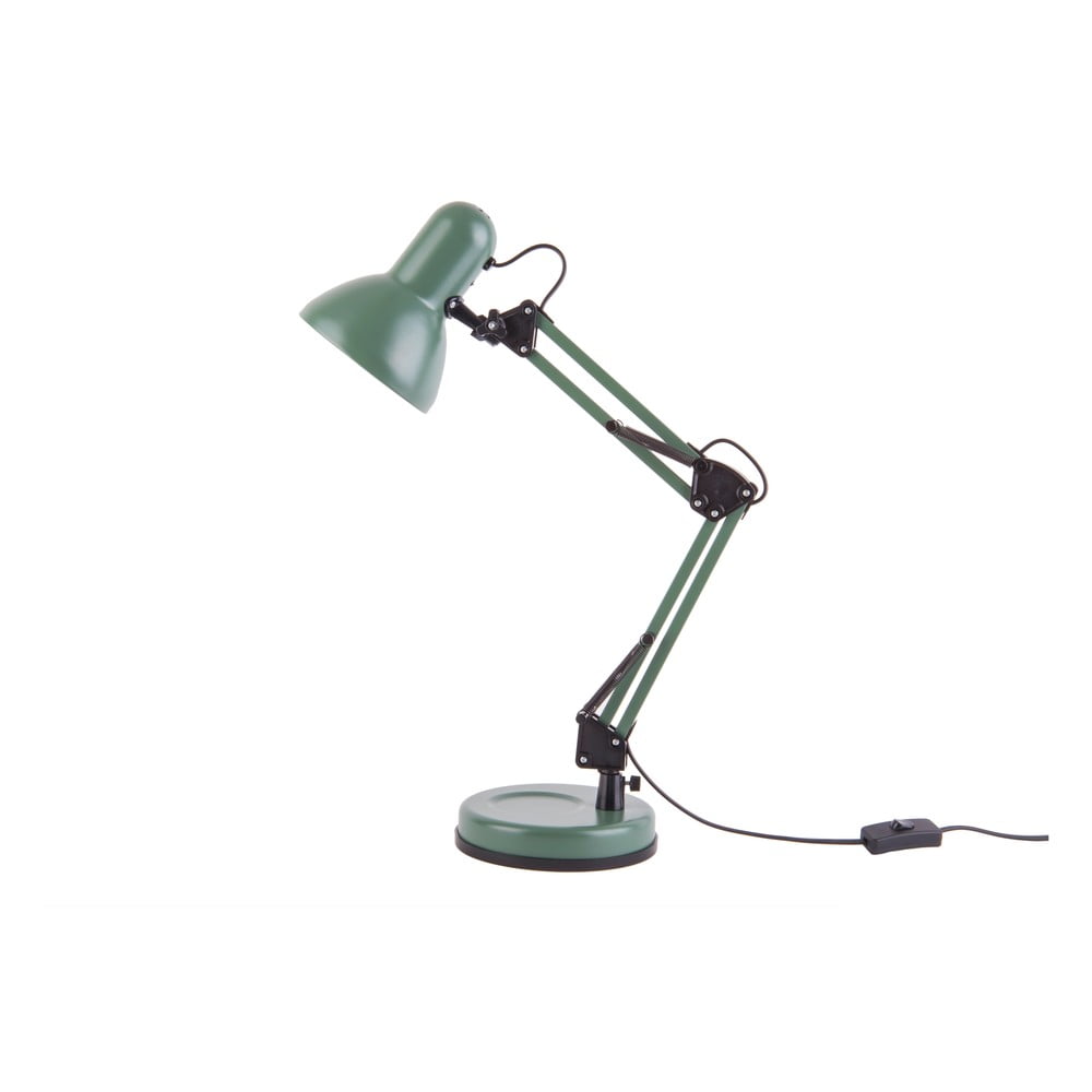 Zelená stolová lampa s čiernymi detailmi Leitmotiv Hobby ø 125 cm