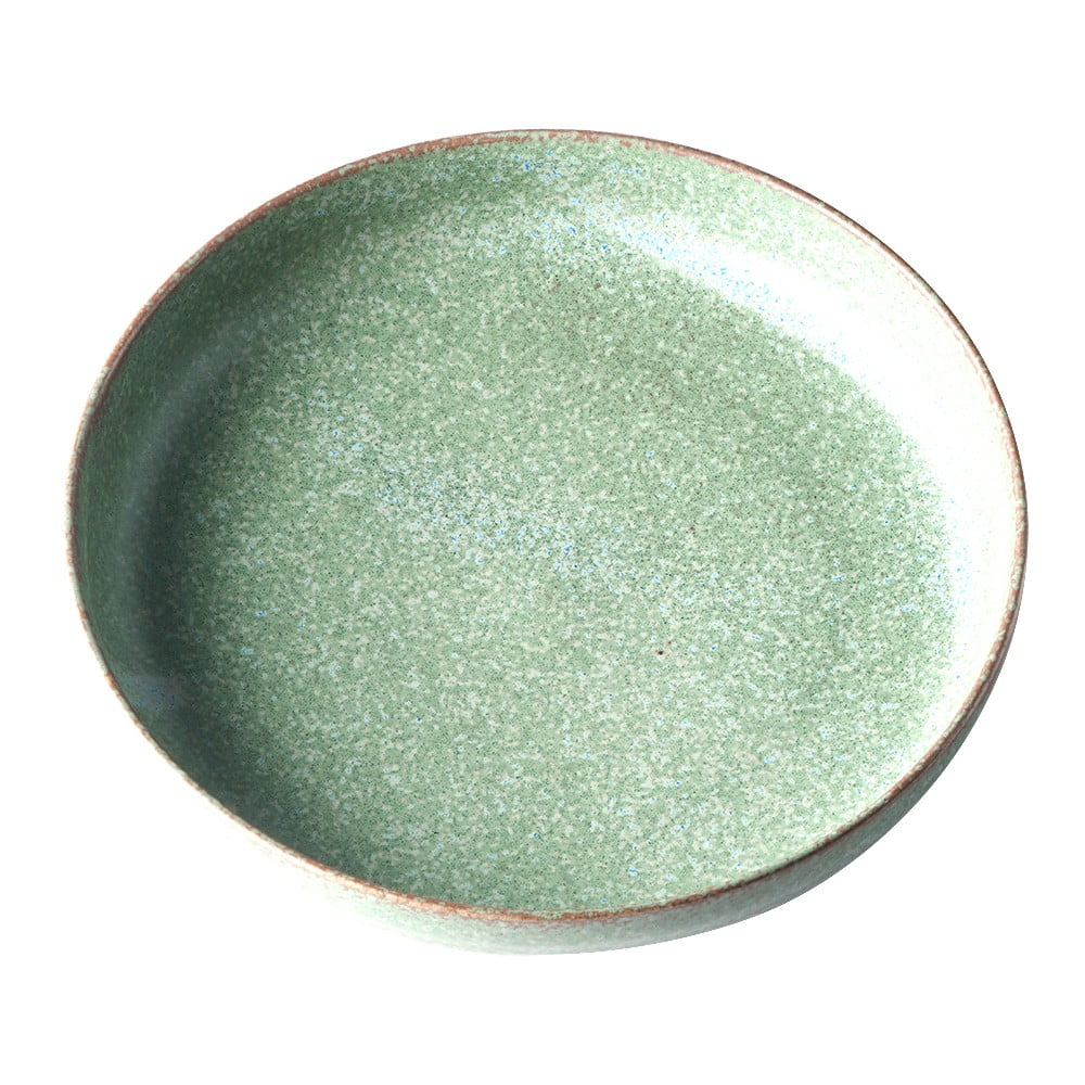 Zelený keramický dezertný tanier MIJ Fade ø 20 cm