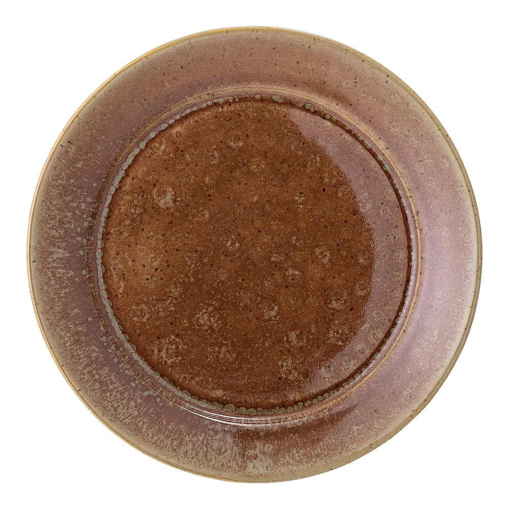 Hnedý kameninový tanier Bloomingville Pixie ø 28 cm