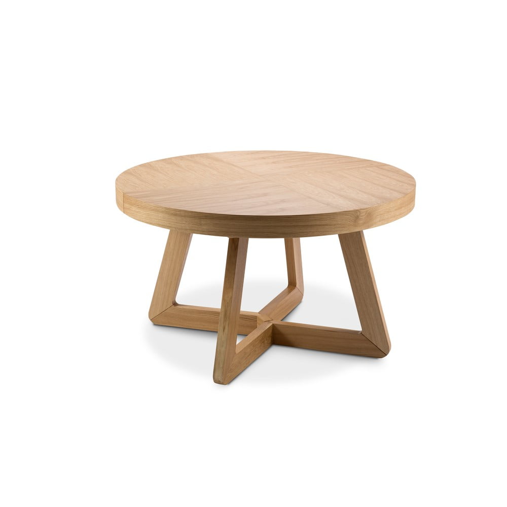 Rozkladací stôl s nohami z dubového dreva Windsor  Co Sofas Bodil ø 130 cm