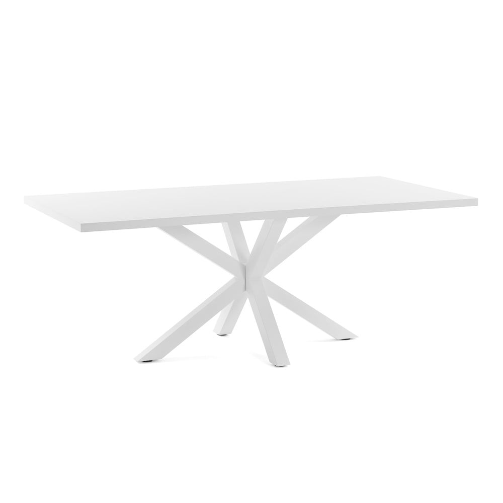 Biely jedálenský stôl Kave Home Arya 160 x 100 cm