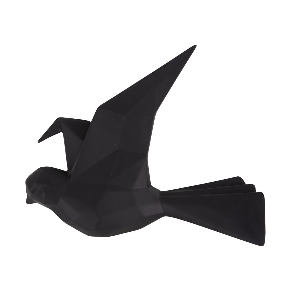 Čierny nástenný vešiak v tvare vtáčika PT LIVING šírka 19 cm