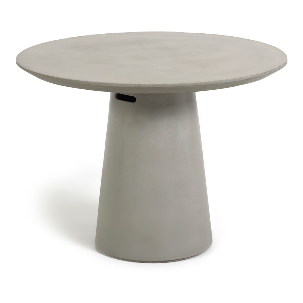 Betónový vonkajší jedálenský stôl Kave Home Itai ⌀ 120 cm