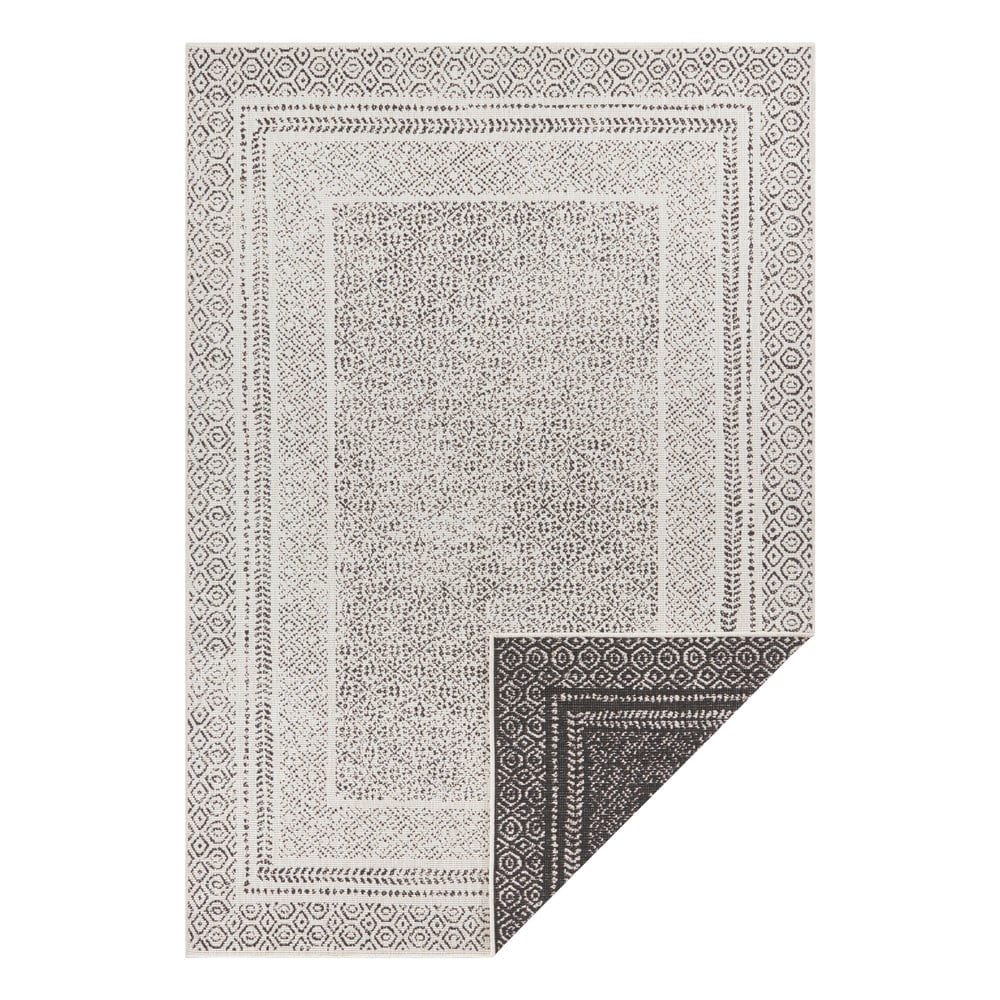 Čierno-biely vonkajší koberec Ragami Berlin 200 x 290 cm