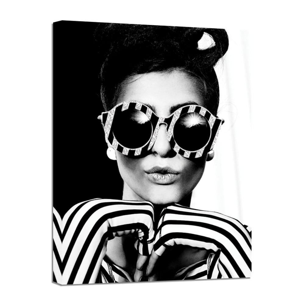 Obraz Styler Canvas Glam Glasses 60 × 80 cm