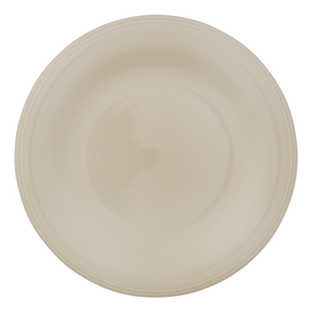 Bielo-béžový porcelánový tanier Like by Villeroy  Boch 285 cm
