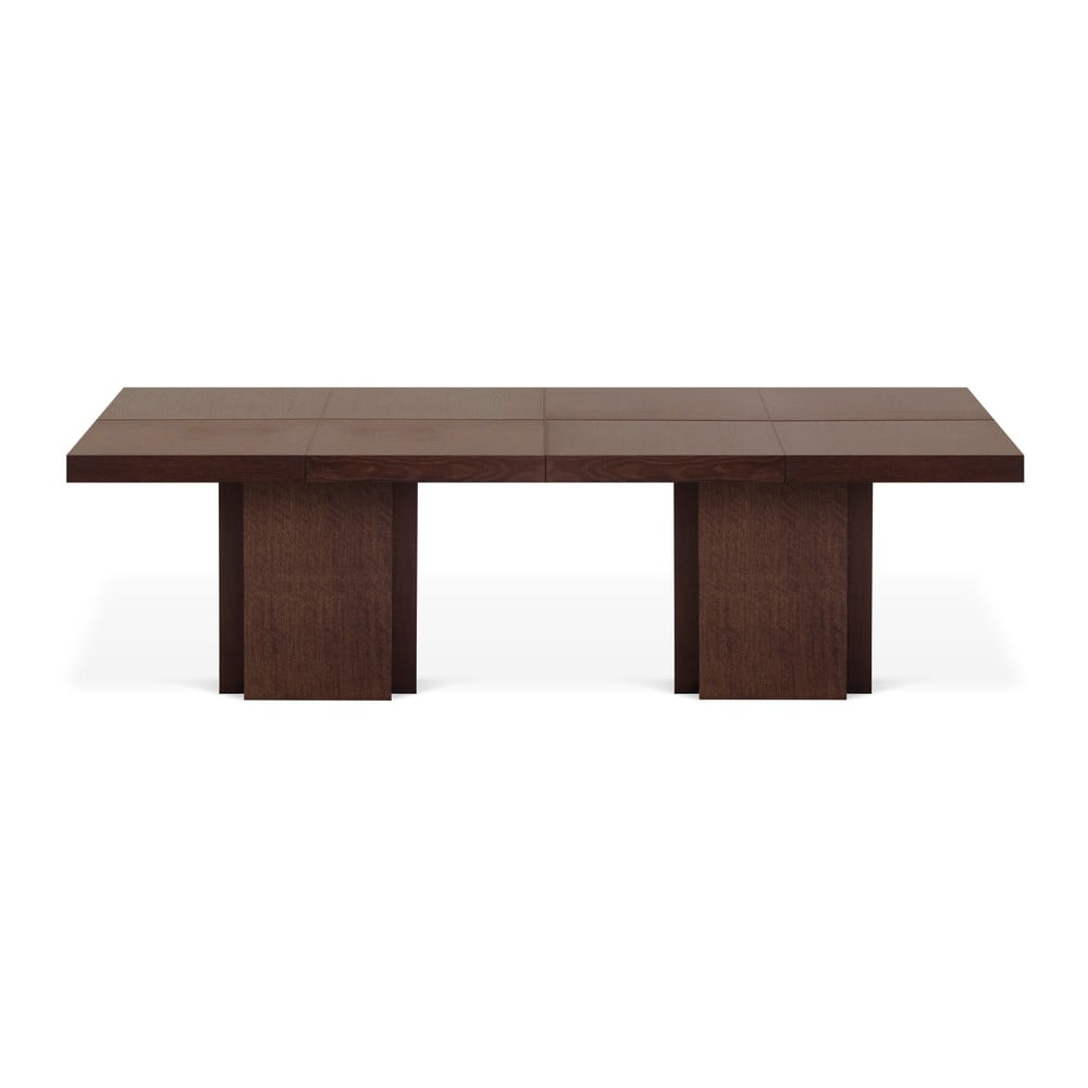 Tmavohnedý jedálenský stôl v dubovom dekore TemaHome Dusk 262 x 130 cm