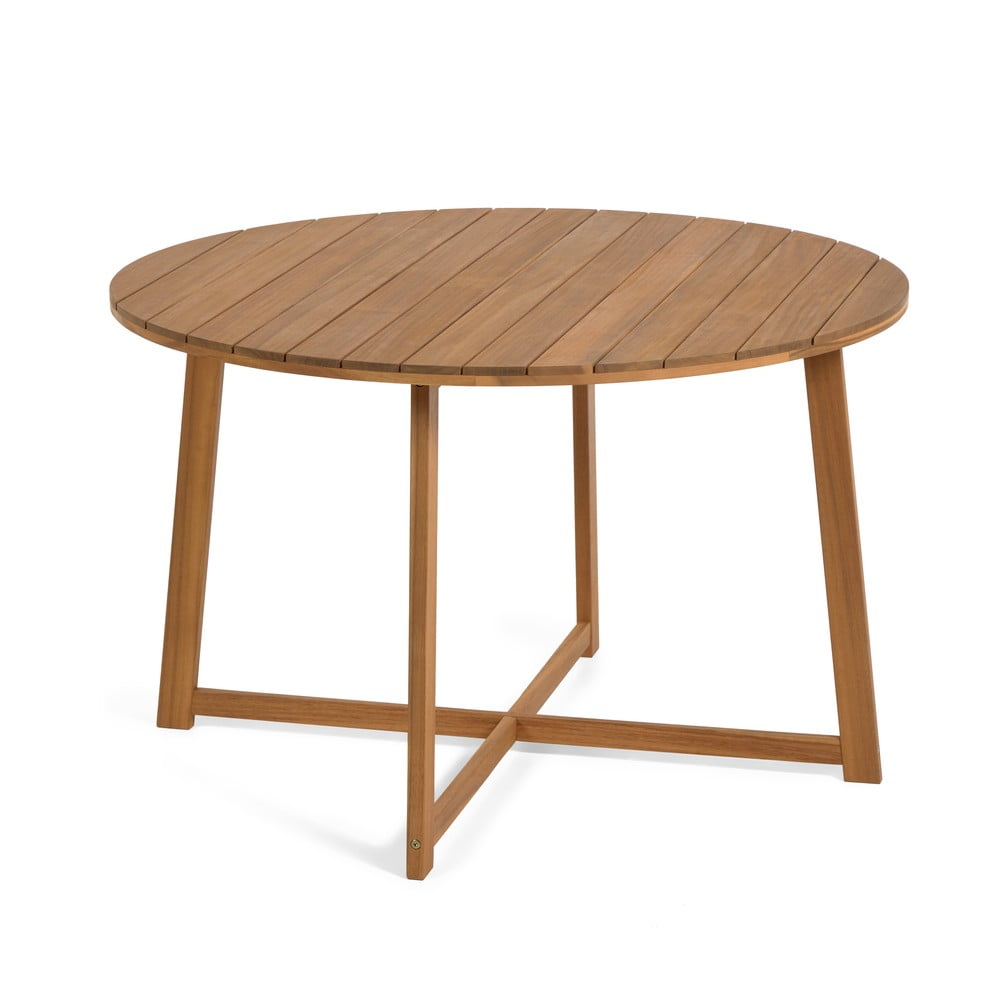 Záhradný jedálenský stôl z akáciového dreva Kave Home Dafne ⌀ 120 cm