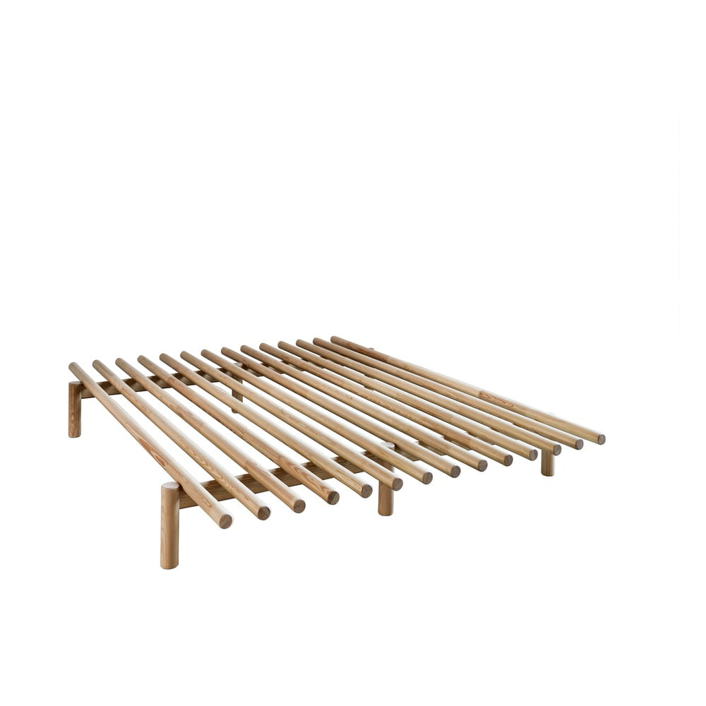 Rám postele z borovicového dreva Karup Design Pace Natural 140 × 200 cm