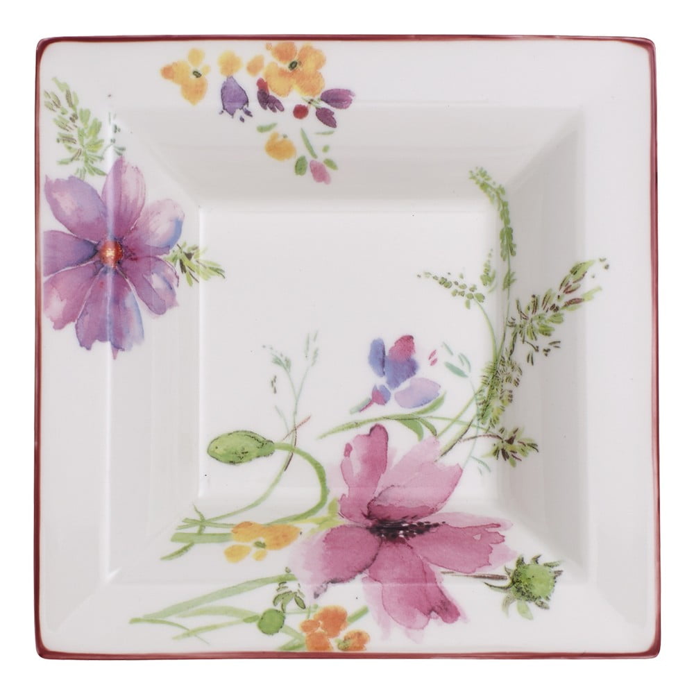 Hranatá porcelánová miska s motívom kvetín Villeroy  Boch Mariefleur Gifts