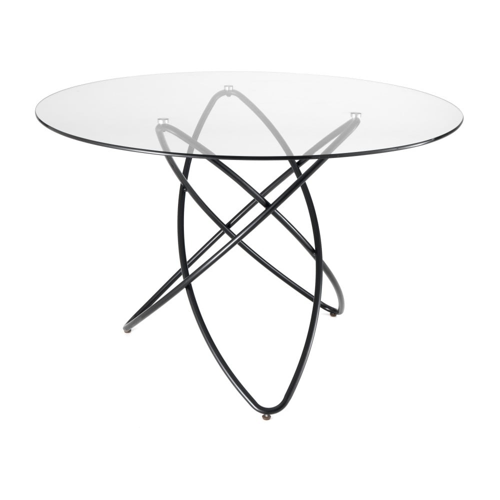 Jedálenský stôl s doskou z tvrdeného skla Tomasucci Hula Hoop ⌀ 120 cm