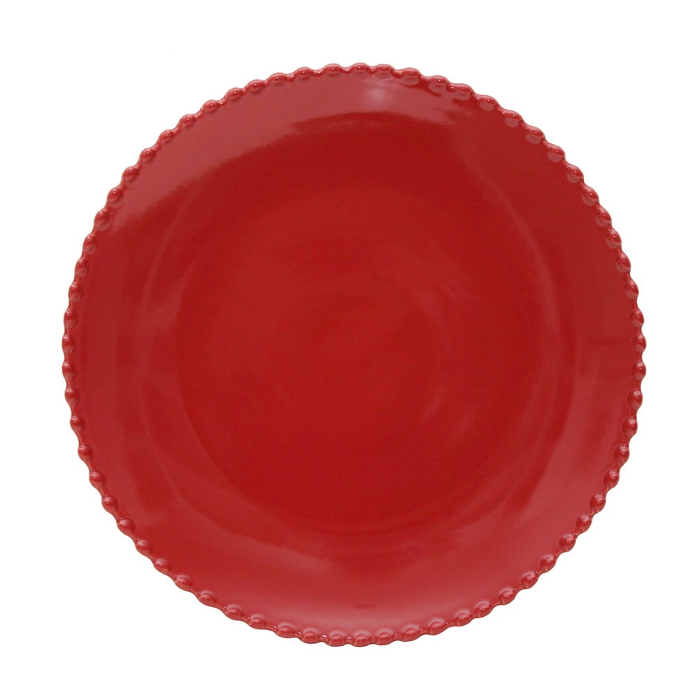 Rubínovočervený kameninový tanier Costa Nova ø 284 cm