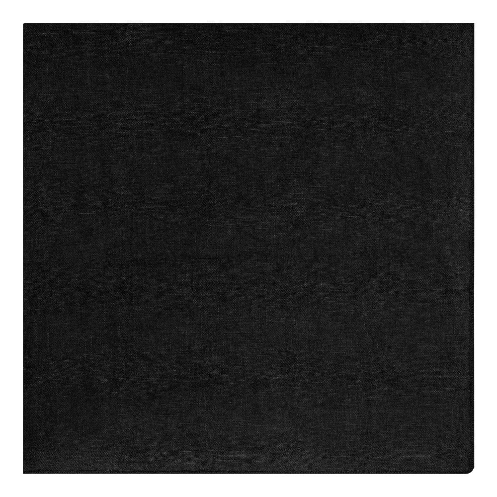 Čierny ľanový obrúsok Blomus Lineo 42 x 42 cm