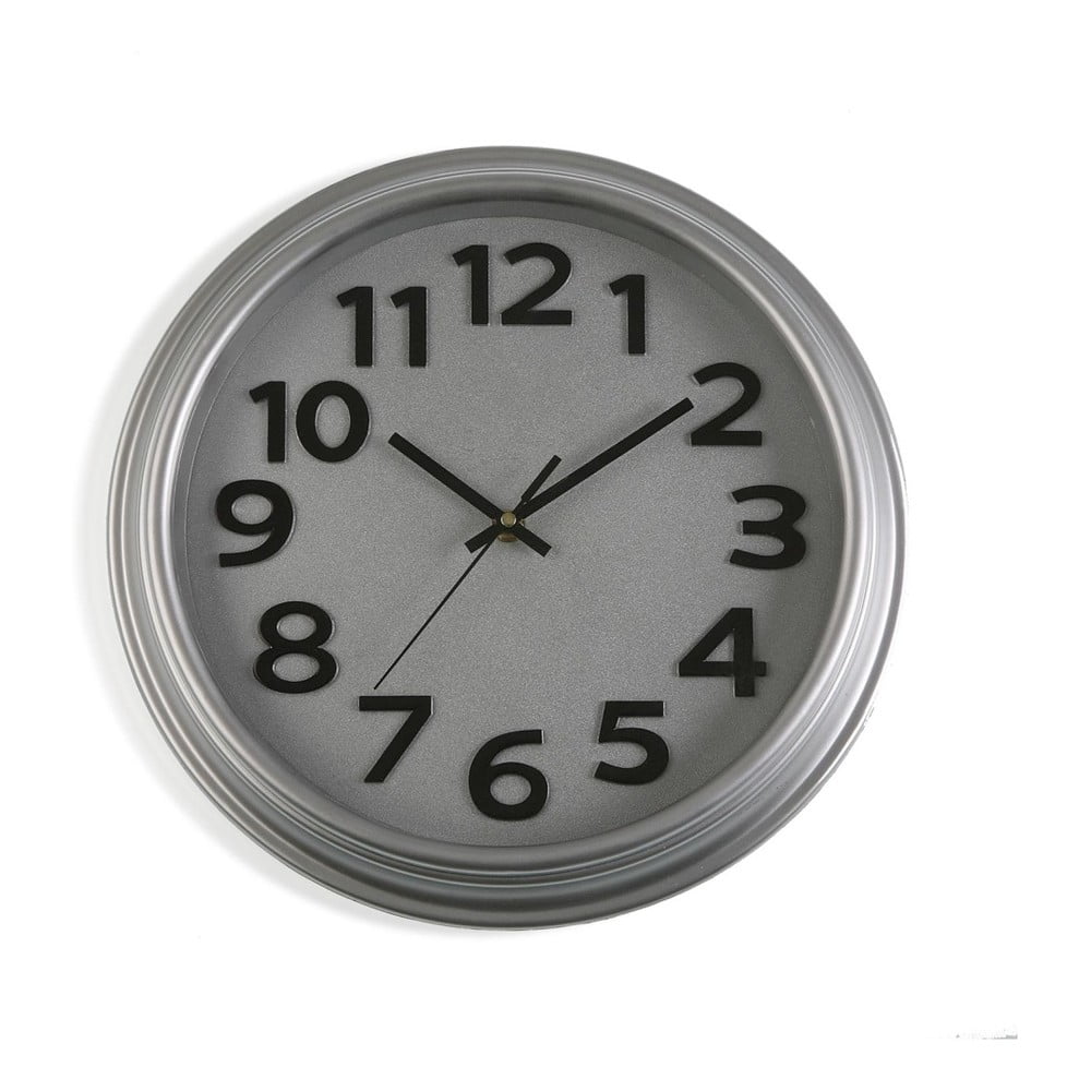 Sivé nástenné hodiny Versa In Time ⌀ 327 cm