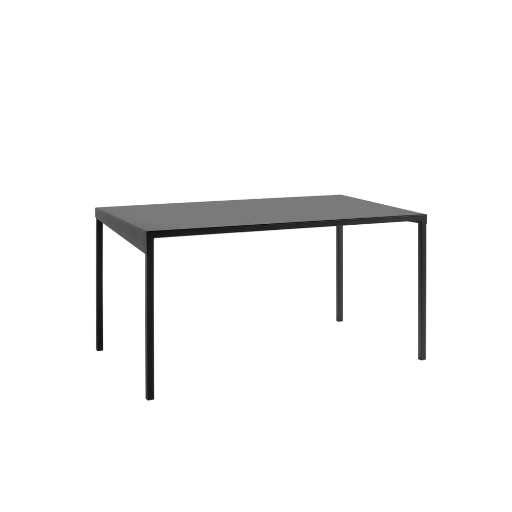Čierny kovový jedálenský stôl Custom Form Obroos 140 x 80 cm