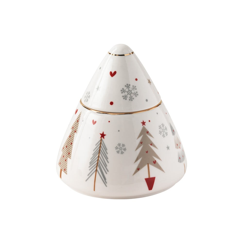 Porcelánová cukornička s vianočným motívom Brandani Fiocco ⌀ 105 cm
