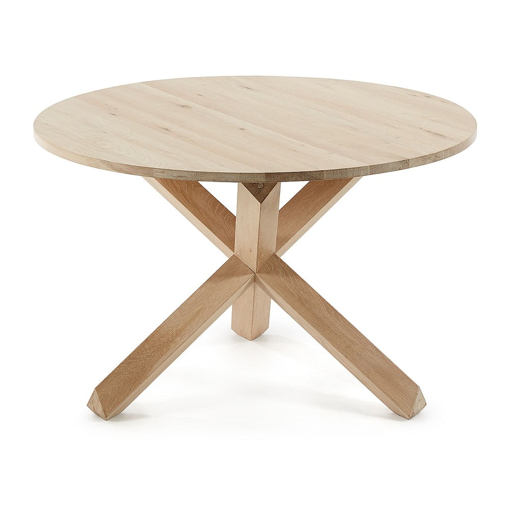 Stôl z dubového dreva Kave Home Nori ⌀ 120 cm