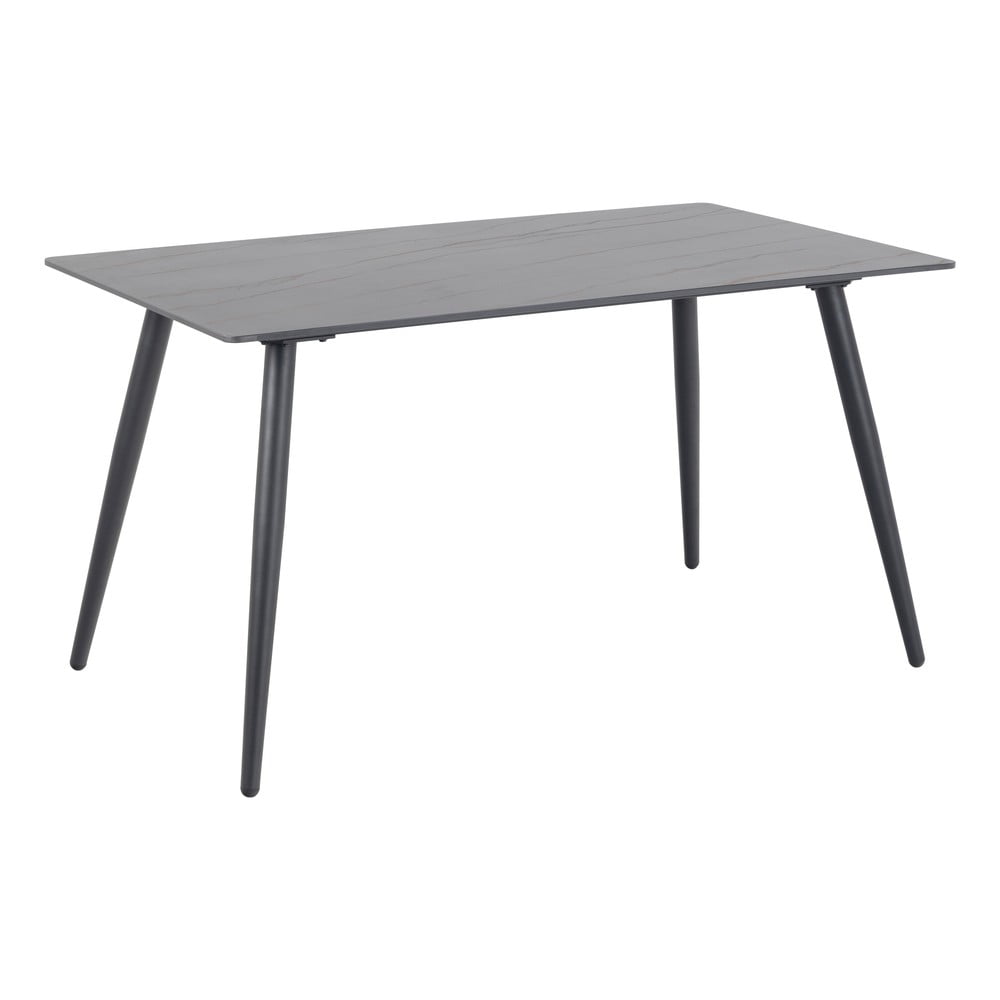 Čierny stôl s keramickou doskou Actona Wicklow 80 x 140 cm
