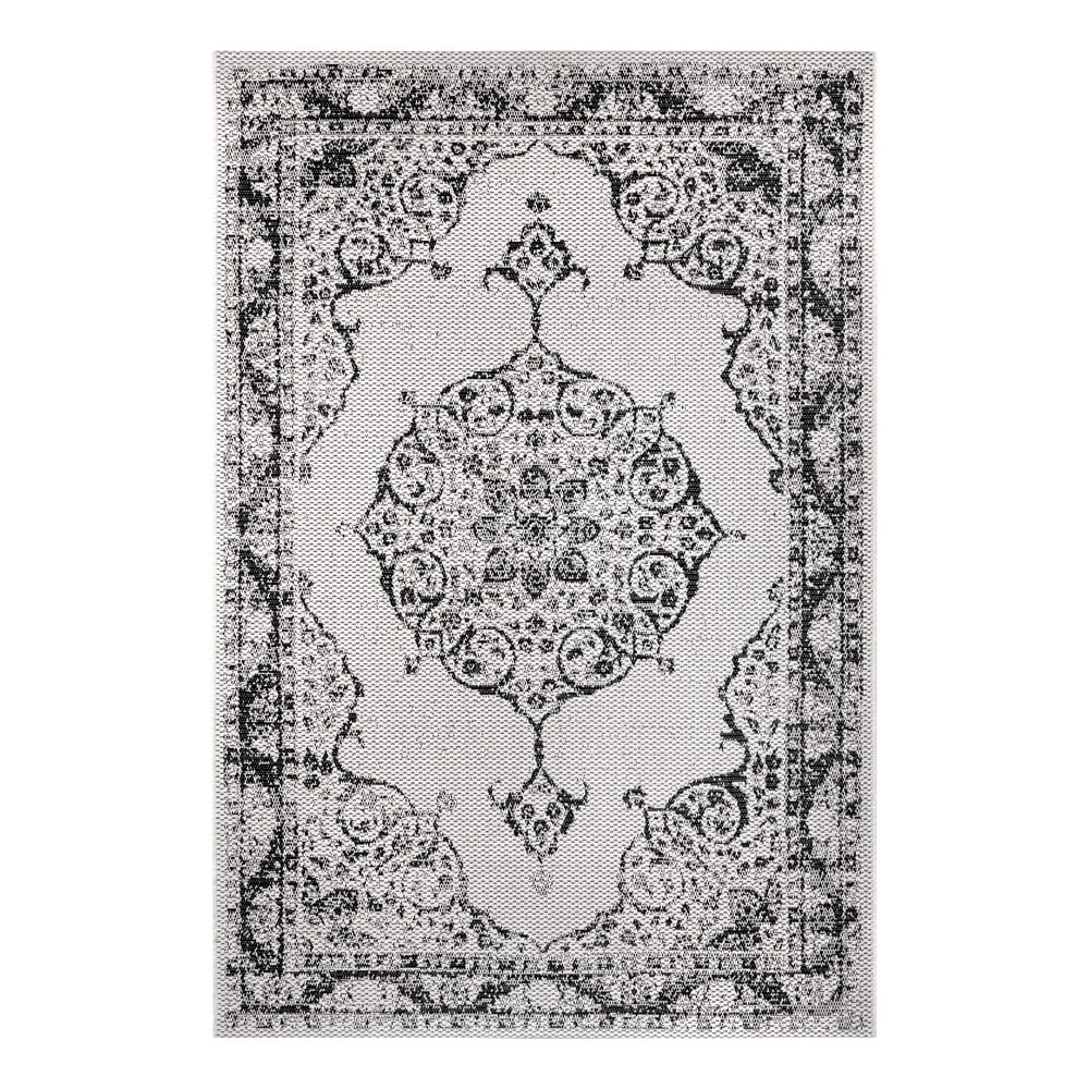 Čierno-béžový vonkajší koberec Ragami Oslo 80 x 150 cm